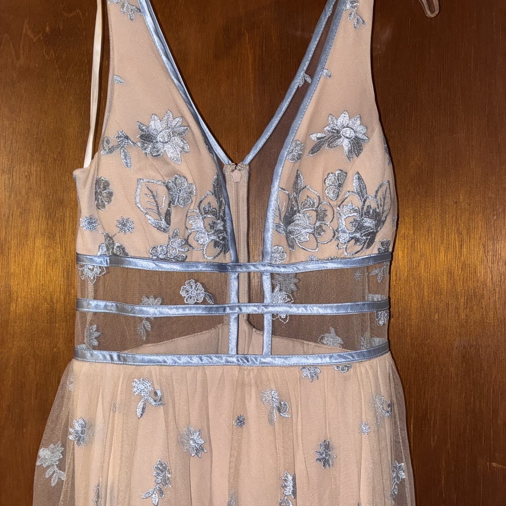 Elegant Floral Embroidered Dress